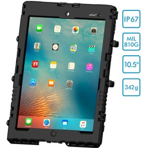 aiShell 10, schwarz Schutzgehuse mit Touchfolie UV fr Apple iPad Pro 10.5 (2017), iPad Air 3 (2019), iPad 7 (2019), iPad 8 (2020), iPad 9 (2021)