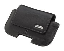 Blackberry: Ledertasche, Querformat, schwarz f�r Blackberry 9520 Storm2 Produktbild 1