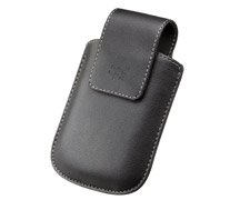 Blackberry Kunstledertasche mit Drehclip, schwarz f�r Blackberry 8520 Curve Produktbild 1