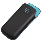 Bild von: Blackberry Ledertasche, schwarz-t�rkis f�r Blackberry 8520 Curve