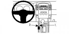 Brodit ProClip 834522, Mittelkonsole links fr Nissan King Cab (Bj. 2011-2015, Lenkrad links)
