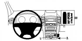 Brodit ProClip 854678, abgewinkelte Befestigung fr Chevrolet Captiva (Bj. 2012-2014, Lenkrad links)