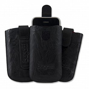 bugatti Ledertasche SlimCase Unique, schwarz, Gr��e L (120 x 78mm) f�r Acer neoTouch S200 Produktbild 1