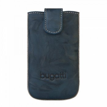 bugatti SlimCase Unique Ledertasche, jeans, Gr��e M (122 x 73mm) f�r Nokia Lumia 710 Produktbild 1