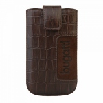 Bild von: bugatti SlimCase Leather Croco M, dunkelbraun (07758)