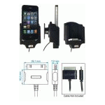 Bild von: Brodit passgenauer Kfz Halter mit Kugelgelenk und Ladekabel Fixierung 514164 f�r Apple iPhone 4