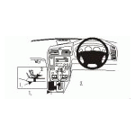 Bild von: Brodit ProClip 632912, Mittelkonsole f�r Volvo V70 N (Bj. 2000-2004, Lenkrad rechts)