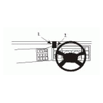 Bild von: Brodit ProClip 652859, Armaturenbrett, Mitte f�r Volvo FL6 (Bj. 2000-2006, Lenkrad rechts)
