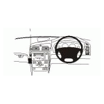 Bild von: Brodit ProClip 653496, Abgewinkelt, NICHT f�r Panele mit Holzmaserung f�r Volvo V70 N (Bj. 2005-2008, Lenkrad rechts)