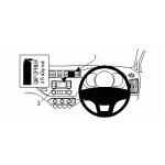 Bild von: Brodit ProClip 654689, Armaturenbrett, Mitte f�r Kia Rio (Bj. 2012-2013, Lenkrad rechts)