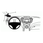 Bild von: Brodit ProClip 804835, links f�r Hyundai Santa Fe (Bj. 2013-2013, Lenkrad links)