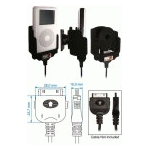 Bild von: Brodit passgenauer Kfz Halter mit Kugelgelenk und Ladekabel Fixierung 840640 f�r Apple iPod 5th Generation Video 60 GB