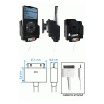 Bild von: Brodit passgenauer Kfz Halter mit Kugelgelenk und Ladekabel Fixierung 840789 f�r Apple iPod 5th Generation Video 60 GB