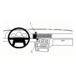 Bild von: Brodit ProClip 851893, Armaturenbrett, Mitte f�r Volvo 740 (Bj. 1991-1998, Lenkrad links)