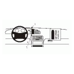 Bild von: Brodit ProClip 852036, Armaturenbrett, Mitte f�r Hyundai Sonata (Bj. 1994-1998, Lenkrad links)