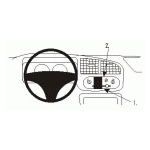 Bild von: Brodit ProClip 853163, Armaturenbrett, Mitte f�r Daihatsu Move (Bj. 2001-2007, Lenkrad links)