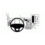 Bild von: Brodit ProClip 854689, Armaturenbrett, Mitte f�r Kia Rio (Bj. 2012-2013, Lenkrad links)