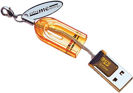 Speicherkarten Leseger�t f�r MicroSD Speicherkarten mit USB 2.0 Anschlu� Produktbild 1