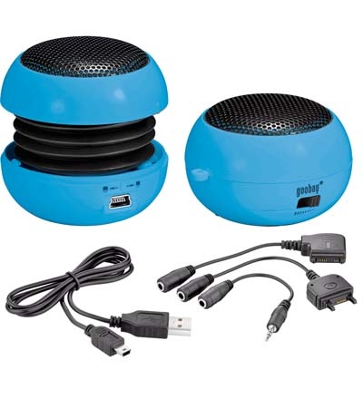 Soundball, blau- Aktiver Mini Lautsprecher mit ausfahrbaren Geh�use Produktbild 1