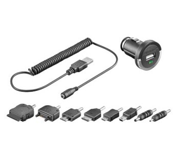 Universales Mini Kfz zu USB Adapter Ladeset f�r Sony Ericsson Aspen Produktbild 1