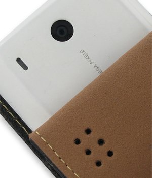 EIXO Ledertasche Flip-Style BiColor f�r HTC Hero Produktbild 4