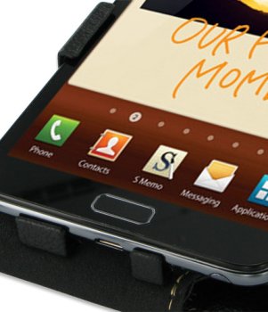 EIXO Ledertasche Flip Style f�r Samsung Galaxy Note N7000 Produktbild 2