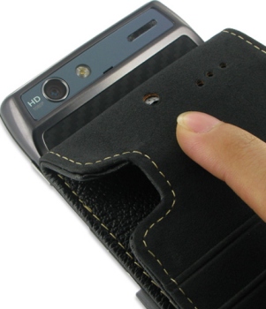 EIXO Ledertasche Flip Style f�r Motorola RAZR (XT910) Produktbild 2