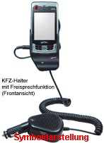 adapt KFZ-Halter und Freisprechfunktion f�r Eten glofiish X500/ X500+ Produktbild 1