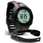 Garmin Forerunner 110 grau-rot, GPS Laufuhr mit Brustgurt - Bild