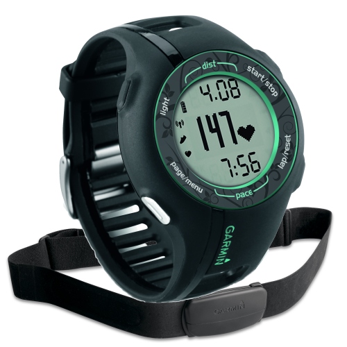 Garmin Forerunner 210 HR schwarz-mint Produktbild 1