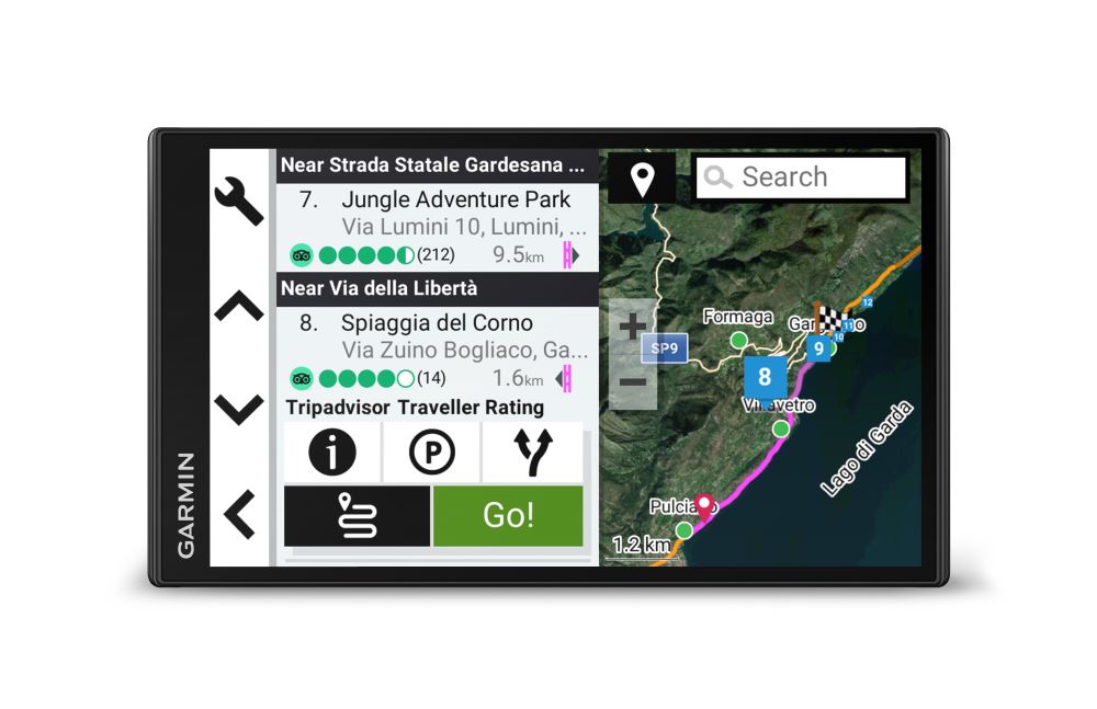 Garmin CamperVan (010-02666-11) Camper Navigationsgert mit Europakarten + Live Traffic via App