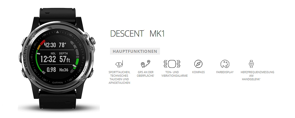 Garmin Descent Mk1 kurz vorgestellt