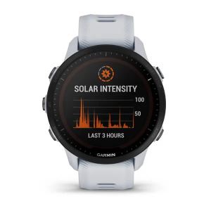 Garmin Forerunner 955 Solar, wei -  GPS Lauf- und Triathlonuhr