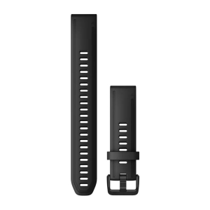 Garmin QuickFit 20 Silikon Armband, schwarz (010-12942-00) fr Garmin fenix 7S Sapphire Solar