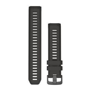 Garmin Silikon Armband 22mm, graphit (010-13105-00) fr Garmin Instinct 2/ 2 Camo/ 2 dezl/ 2 Solar/ 2 Solar Surf/ 2 Solar Tactical/ 2 Surf
