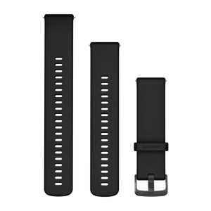 Garmin Silikon Schnellwechsel Armband 22mm, schwarz (010-13256-21) fr Garmin Forerunner 745