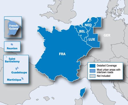 Garmin City Navigator NT mit Kartenmaterial Frankreich und BeNeLux auf microSD/SD Speicherkarte Bild 1