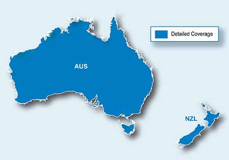 Garmin Kartenmaterial  Australien und Neuseeland auf Speicherkarte (010-11875-00) fr Garmin DriveSmart 55