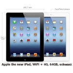 Bild von: Apple iPad 3. Generation, WiFi + 4G, 64GB, schwarz