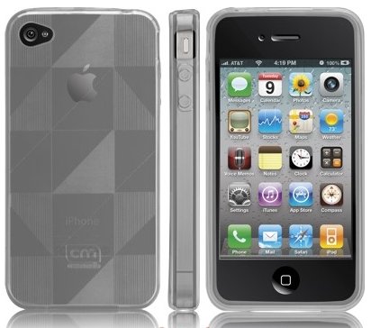 case-mate gelli case, grey (checkmate) f�r Apple iPhone 4 Produktbild 1