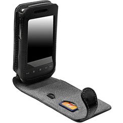 Krusell Ledertasche Orbit -Flex-, Farbe: Schwarz/Grau f�r HTC Touch 2 Produktbild 1
