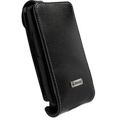 Krusell Ledertasche Orbit -Flex-, Farbe: Schwarz/Grau f�r HTC HD2 Produktbild 2