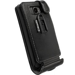 Krusell Ledertasche Orbit -Flex-, Farbe: Schwarz/Grau f�r HTC HD2 Produktbild 3