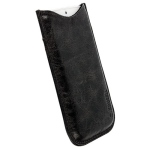 Bild von: Krusell Tumba Leder Pouch L-Long, Vintage Black (95410)