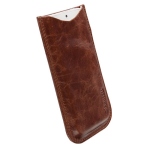 Bild von: Krusell Tumba Leder Pouch L-Long, Vintage Brown (95411)