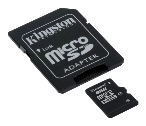 Kingston microSDHC Speicherkarte 8 GB (Klasse 4) Produktbild 1