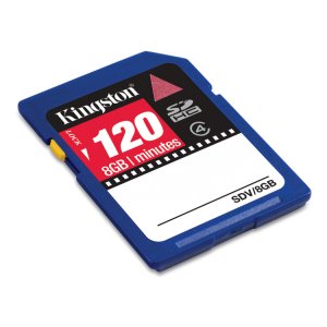 Kingston SDHC Video Speicherkarte 8 GB - Class 4 (SDV/8GB) Produktbild 1