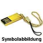 Bild von: Super Talent 16GB 200X Pico C GOLD USB Flash Drive -24K GOLD-