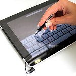 bugatti Ledertasche SlimCase Unique, schwarz, Gr��e L (120 x 78mm) f�r Acer neoTouch S200 - Andere Kunden kaufen auch: iTouch Pen mini in schwarz -Eingabestift / Stylus f�r iPad, iPhone, iPod Touch und andere Smartphones und Tablet