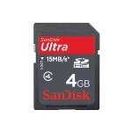 SanDisk ULTRA SDHC Speicherkarte 4GB - 15MBs/Class4